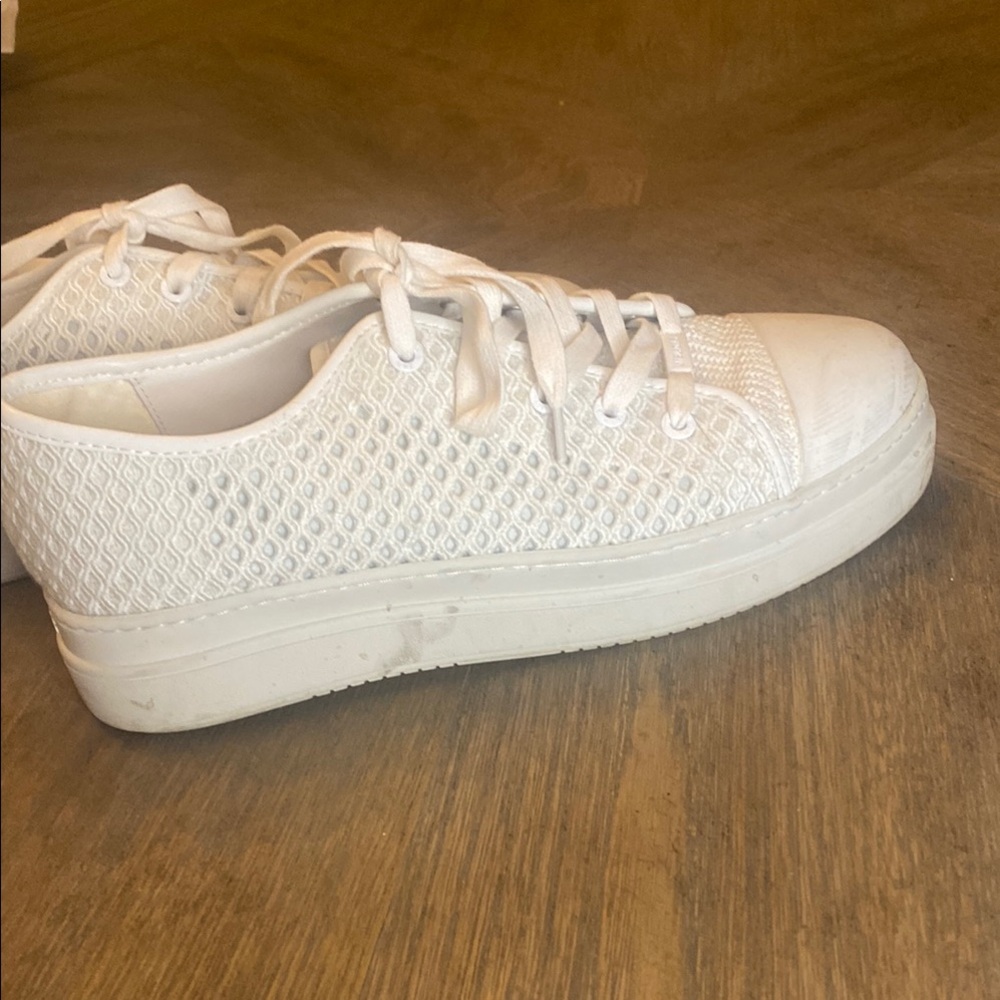 COPY - J Slides White Minimalist Sneakers - Picture 4 of 5